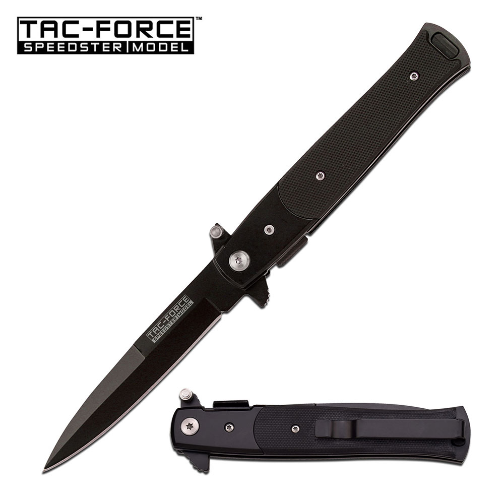 TAC-FORCE Speedster  - All Black Pocket KNIFE